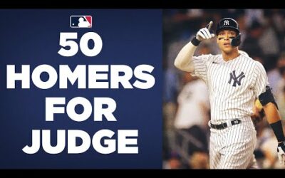 50 HOMERS FOR JUDGE!! Yankees slugger Aaron Judge reaches 50 dingers!! (All of his HRs so far)