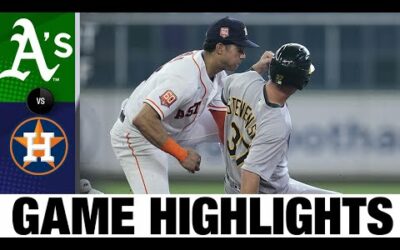 A’s vs. Astros Game Highlights (8/13/22) | MLB Highlights