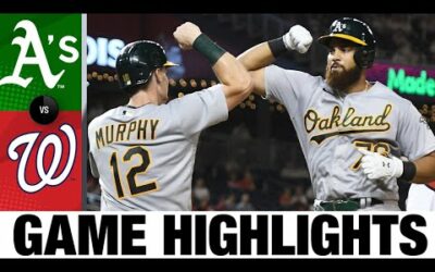 A’s vs. Nationals Game Highlights (8/30/22) | MLB Highlights