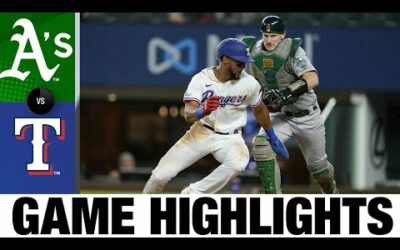 A’s vs. Rangers Game Highlights (8/16/22) | MLB Highlights