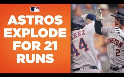 Astros GO OFF for 21 runs!! (Bregman homers twice!!)