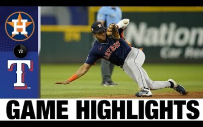 Astros vs. Rangers Game Highlights (8/30/22) | MLB Highlights