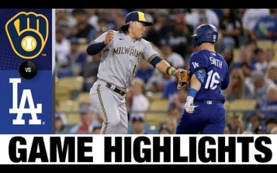 Brewers vs. Dodgers Highlights (8/22/22) | MLB Highlights