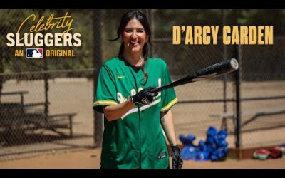 D’Arcy Carden (A League of Their Own) joins Celeb Sluggers! Good Place actress with the Good Swing!!