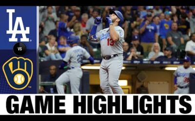 Dodgers vs. Brewers Game Highlights (8/17/22) | MLB Highlights