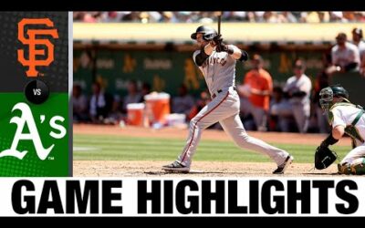 Giants vs. A’s Game Highlights (8/7/22) | MLB Highlights