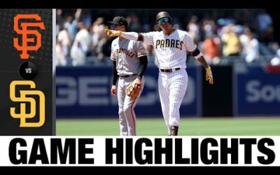 Giants vs. Padres Game Highlights (8/10/22) | MLB Highlights