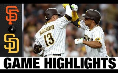 Giants vs. Padres Game Highlights (8/9/22) | MLB Highlights