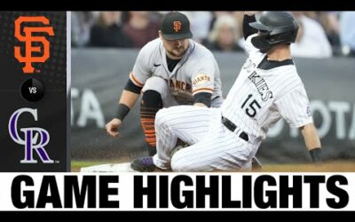 Giants vs. Rockies Game Highlights (8/20/22) | MLB Highlights