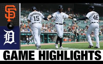 Giants vs. Tigers Game Highlights (8/24/22) | MLB Highlights