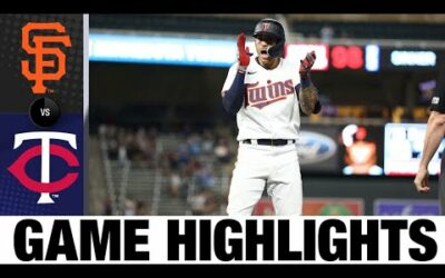 Giants vs. Twins Game Highlights (8/27/22) | MLB Highlights