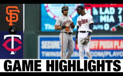 Giants vs. Twins Game Highlights (8/28/22) | MLB Highlights