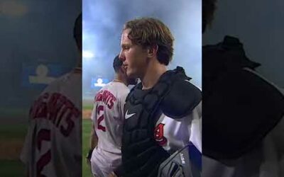 Gotta love the handshake line at the Little League Classic