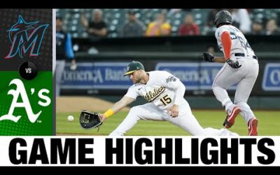 Marlins vs. A’s Highlights (8/22/22) | MLB Highlights