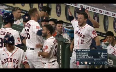 New Astros’ slugger Trey Mancini goes deep in first full game for Houston!