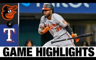 Orioles vs. Rangers Game Highlights (8/3/22) | MLB Highlights