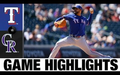 Rangers vs. Rockies Game Highlights (8/24/22) | MLB Highlights