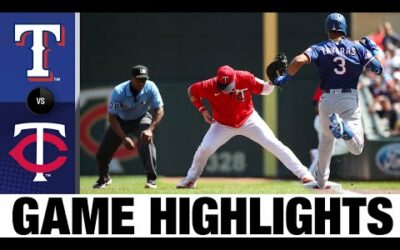 Rangers vs. Twins Highlights (8/21/22) | MLB Highlights