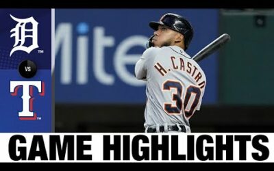 Tigers vs. Rangers Game Highlights (8/28/22) | MLB Highlights