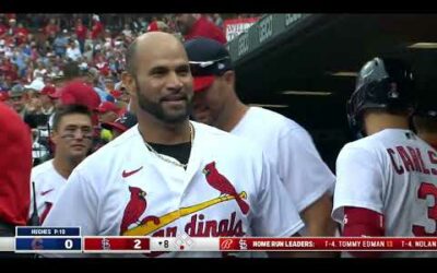 695!! Albert Pujols hits pinch-hit go-ahead home run for his 695th dinger of his career!