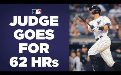 Aaron Judge CHARGES toward AL Home Run Record!!! (54 homers with 27 games left!!)