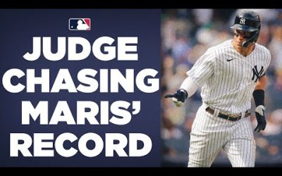 Aaron Judge continues to chase history! Has FIVE home runs in last 8 games giving him 55 on the year