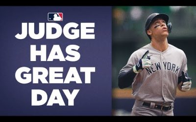 Aaron Judge has MONSTER day! Crushes TWO homers, collects 4 hits as he inches closer to Triple Crown