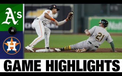 A’s vs. Astros Game Highlights (9/15/22) | MLB Highlights