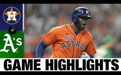 A’s vs. Astros Game Highlights (9/16/22) | MLB Highlights