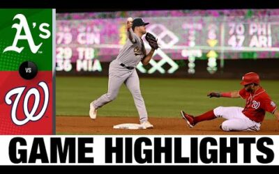 A’s vs. Nationals Game Highlights (9/1/22) | MLB Highlights