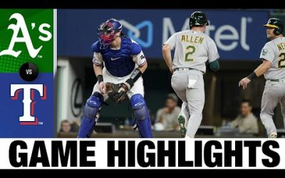 A’s vs. Rangers Game Highlights (9/13/22) | MLB Highlights