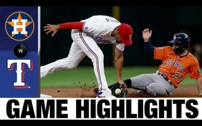 Astros vs. Rangers Game Highlights (8/31/22) | MLB Highlights