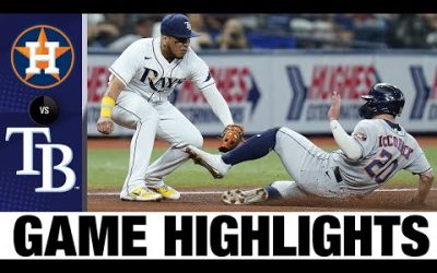 Astros vs. Rays Game Highlights (9/21/22) | MLB Highlights