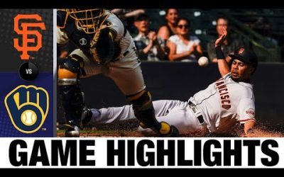 Giants vs. Brewers Game 1 Highlights (9/8/22) | MLB Highlights