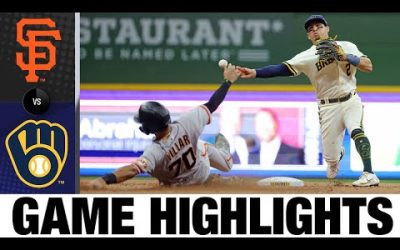 Giants vs. Brewers Game 2 Highlights (9/8/22) | MLB Highlights