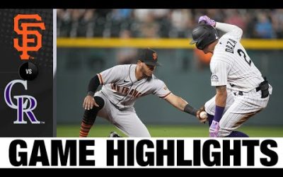 Giants vs. Rockies Game Highlights (9/19/22) | MLB Highlights