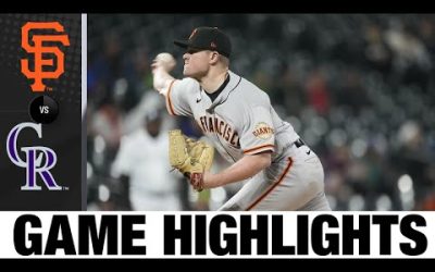 Giants vs. Rockies Game Highlights (9/21/22) | MLB Highlights