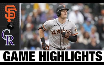 Giants vs. Rockies Game Highlights (9/22/22) | MLB Highlights