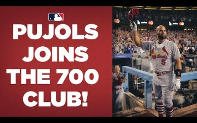 HISTORY! Albert Pujols becomes just the FOURTH member of the 700 home run club!!