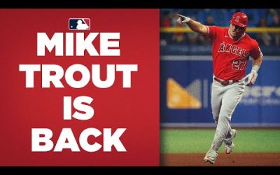 Mike Trout is on FIRE! Has crushed the ball since returning from injury!