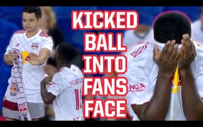 Player kicks ball right into fans face, a breakdown