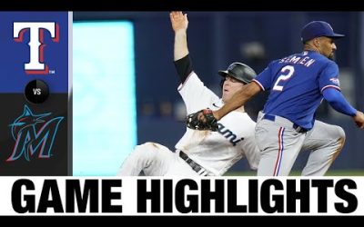 Ranger vs. Marlins Game 2 Highlights (9/12/22) | MLB Highlights