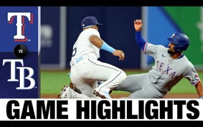 Rangers vs. Rays Game Highlights (9/16/22) | MLB Highlights