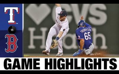 Rangers vs. Red Sox Game Highlights (9/2/22) | MLB Highlights