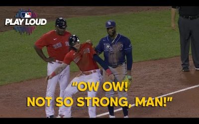 Rays’ Yandy Díaz shows off next level strength while MIC’D vs. Red Sox, hits ball OUT OF FENWAY!