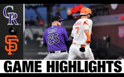 Rockies vs Giants Game Highlights (9/27/22) | MLB Highlights