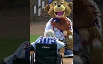 Sister Jean tosses the first pitch at age 103!