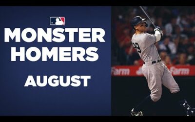 The MONSTER Homers of August!! (Aaron Judge and others were LAUNCHING!!)