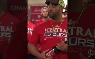 This one is for Albert!! (Albert Pujols speaks after Cardinals clinch division)