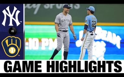 Yankees vs. Brewers Game Highlights (9/16/22) | MLB Highlights